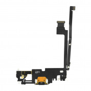 OEM iPhone 12 Pro Max System Connector and Flex Cable - лентов кабел с Lightning конектора и долните микрофони за iPhone 12 Pro Max (черен) 1