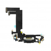 OEM iPhone 12 mini System Connector and Flex Cable - лентов кабел с Lightning конектора и долните микрофони за iPhone 12 mini (черен)