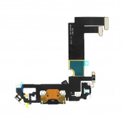 OEM iPhone 12 mini System Connector and Flex Cable - лентов кабел с Lightning конектора и долните микрофони за iPhone 12 mini (черен) 1