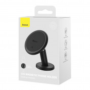 Baseus C01 Magnetic Phone Holder - магнитна поставка за таблото на кола за смартфони (черен) 9