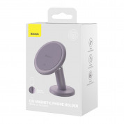 Baseus C01 Magnetic Phone Holder - магнитна поставка за таблото на кола за смартфони (лилав) 9