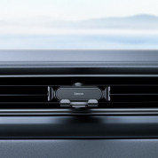Baseus Stable Gravity Car Vent Mount Lite (SUWX010001) - поставка за радиатора на кола за смартфони с дисплеи до 6.6 инча (черна) 8