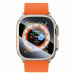 Baseus Full Coverage Tempered Glass Screen Protector - калено стъклено защитно покритие на Apple Watch Ultra 49мм (черен-прозрачен) 3