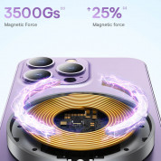 Baseus Simple Mini3 Magnetic Wireless Charger 15W - поставка (пад) за безжично зареждане на iPhone с Magsafe (черен) 14