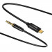 Baseus USB-C to Audio 3.5 mm Cable - USB-C към 3.5 мм аудио кабел (120 см) (черен) 1