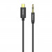 Baseus USB-C to Audio 3.5 mm Cable - USB-C към 3.5 мм аудио кабел (120 см) (черен) 2