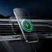 Baseus CW01 Magsafe Wireless Charging Car Mount 15W with Car Charger - поставка за радиатора на кола с безжично зареждане и зарядно за кола за iPhone с Magsafe (черен) 13