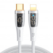 Joyroom Smart Power Off USB-C to Lightning Cable PD 20W - USB-C към Lightning кабел за Apple устройства с Lightning порт (120 см) (бял) 1