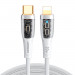 Joyroom Smart Power Off USB-C to Lightning Cable PD 20W - USB-C към Lightning кабел за Apple устройства с Lightning порт (120 см) (бял) 2