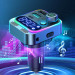 Joyroom Bluetooth FM Transmitter 48W - блутут FM трансмитер и зарядно за кола за мобилни устройства (черен) 6