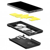 Spigen Tough Armor Case - хибриден кейс с най-висока степен на защита за Samsung Galaxy S23 Ultra (черен) 4
