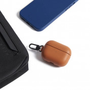 Mujjo Echelon Leather Case - кожен (ествествена кожа) кейс за Apple Airpods Pro 2 (кафяв) 4