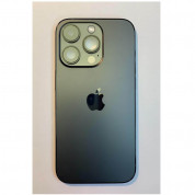 Apple iPhone 14 Pro Backcover Full Assembly - оригинален резервен заден капак заедно с безжично зареждане (черен) 1