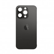 Apple iPhone 14 Pro Backcover Full Assembly - оригинален резервен заден капак заедно с безжично зареждане (черен)