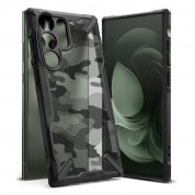 Ringke Fusion X Case - хибриден удароустойчив кейс за Samsung Galaxy S23 Ultra (черен-камуфлаж) 2