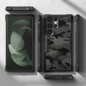 Ringke Fusion X Case - хибриден удароустойчив кейс за Samsung Galaxy S23 Ultra (черен-камуфлаж) 4
