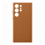 Samsung Leather Cover EF-VVS918LA - оригинален кожен кейс (естествена кожа) за Samsung Galaxy S23 Ultra (кафяв) 4