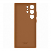 Samsung Leather Cover EF-VVS918LA - оригинален кожен кейс (естествена кожа) за Samsung Galaxy S23 Ultra (кафяв) 2