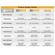 Prio 2.5D Tempered Glass - калено стъклено защитно покритие за дисплея на iPhone 14 Pro Max (прозрачен) 4