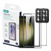 ESR Screen Shield Tempered Glass Protection Set - комплект 2 броя стъклено защитно покритие за дисплея и 2 броя предпазни стъклени лещи за камерата на Samsung Galaxy S23 Ultra (черен-прозрачен) 1