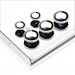 ESR Camera Lens Protector - предпазни стъклени защитни лещи за камерата на Samsung Galaxy S23 Ultra (сребрист-прозрачен) 4