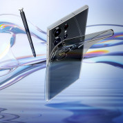Spigen Liquid Crystal Case - тънък силиконов (TPU) калъф за Samsung Galaxy S23 Ultra (сив)  10