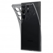 Spigen Liquid Crystal Case - тънък силиконов (TPU) калъф за Samsung Galaxy S23 Ultra (сив)  5