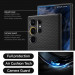 Spigen Liquid Air Case - силиконов (TPU) калъф с висока степен на защита за Samsung Galaxy S23 Ultra (черен) 13