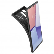 Spigen Liquid Air Case - силиконов (TPU) калъф с висока степен на защита за Samsung Galaxy S23 Ultra (черен) 6