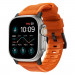 Nomad Rugged Strap - силиконова каишка за Apple Watch 42мм, 44мм, 45мм, Ultra 49мм (оранжев-черен) 1