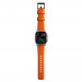 Nomad Rugged Strap - силиконова каишка за Apple Watch 42мм, 44мм, 45мм, Ultra 49мм (оранжев-сребрист) 7