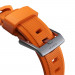 Nomad Rugged Strap - силиконова каишка за Apple Watch 42мм, 44мм, 45мм, Ultra 49мм (оранжев-сребрист) 4