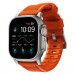 Nomad Rugged Strap - силиконова каишка за Apple Watch 42мм, 44мм, 45мм, Ultra 49мм (оранжев-сребрист) 1