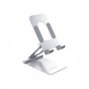 Orico Foldable Phone Stand - сгъваема алуминиева поставка за мобилни телефони (сребрист)