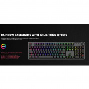 Marvo KG954 Gaming Mechanical Keyboard Blue Switches - механична геймърска клавиатура с LED подсветка (за PC) (черен) 9
