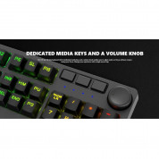 Marvo KG954 Gaming Mechanical Keyboard Blue Switches - механична геймърска клавиатура с LED подсветка (за PC) (черен) 7