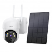 Choetech PTZ Solar Outdoor Security Camera Full HD 1080P - домашна видеокамера със соларен панел за външна употреба (бял) 1