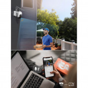 Choetech PTZ Solar Outdoor Security Camera Full HD 1080P - домашна видеокамера със соларен панел за външна употреба (бял) 8