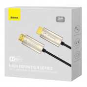 Baseus High Definition Optic FIber 4K HDMI Male To HDMI Male Cable - 4K HDMI към HDMI кабел (10 метра) (черен) 3