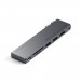 Satechi USB-C Pro Hub Slim - мултифункционален хъб за свързване на допълнителна периферия за MacBook Air M2 (2022) (тъмносив) 2