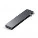 Satechi USB-C Pro Hub Slim - мултифункционален хъб за свързване на допълнителна периферия за MacBook Air M2 (2022) (тъмносив) 3