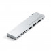 Satechi USB-C Pro Hub Slim - мултифункционален хъб за свързване на допълнителна периферия за MacBook Air M2 (2022) (сребрист) 2