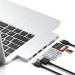 Satechi USB-C Pro Hub Slim - мултифункционален хъб за свързване на допълнителна периферия за MacBook Air M2 (2022) (сребрист) 5