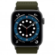 Spigen Lite Fit Band - лека текстилна каишка за Apple Watch 42мм, 44мм, 45мм, Ultra 49мм (зелен) 5