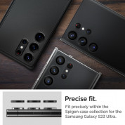 Spigen Optik Pro tR Ez Fit Lens Protector 2 Pack - 2 комплекта предпазни стъклени лещи за камерата на Samsung Galaxy S23 Ultra (черен) 12