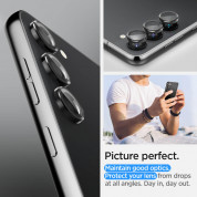 Spigen Optik Pro tR Ez Fit Lens Protector 2 Pack - 2 комплекта предпазни стъклени лещи за камерата на Samsung Galaxy S23, Galaxy S23 Plus (черен) 10