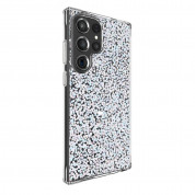 CaseMate Twinkle Diamond Case - дизайнерски удароустойчив кейс с фасетирани пайети за Samsung Galaxy S23 Ultra (прозрачен) 1