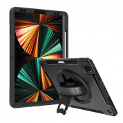 4smarts Rugged Tablet Case Grip - удароустойчив калъф за iPad Pro 12.9 M2 (2022) iPad Pro 12.9 M1 (2021), iPad Pro 12.9 (2020), iPad Pro 12.9 (2018) (черен) 7