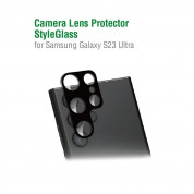 4smarts StyleGlass Camera Lens Protector for Samsung Galaxy S23 Ultra (black)