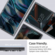 Spigen Neo Flex Solid Screen Protector 2 Pack - 2 броя защитни покрития за целия дисплей на Samsung Galaxy S23 Ultra (прозрачен) 17